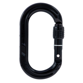 英國 ISC Aluminium Oval Karabiner_Screwgate 手動鎖鉤環O型 黑色